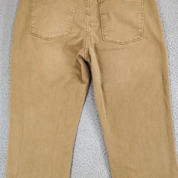 Mott & Bow Jeans Mens 32x32 Tan Khaki Straight Merc Double Stitch Denim